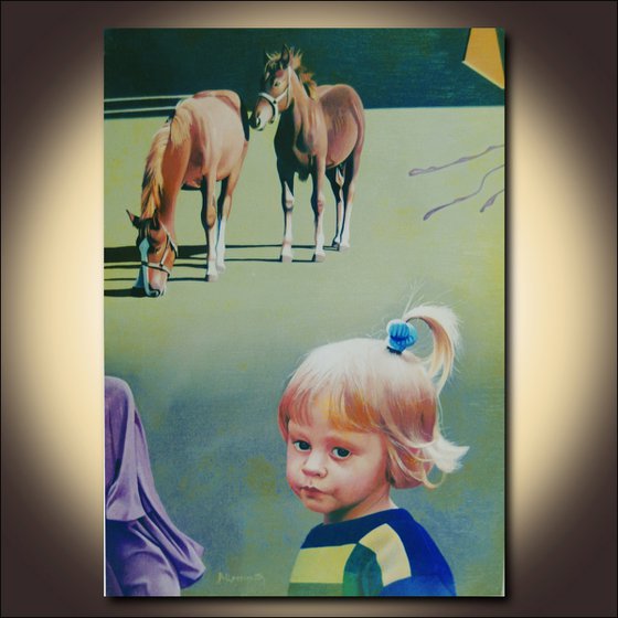 Custom portrait for Liza 2, Portrait from photo, Canvas painting