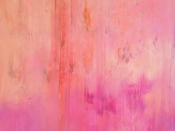 In the pink fog  - XXL abstract