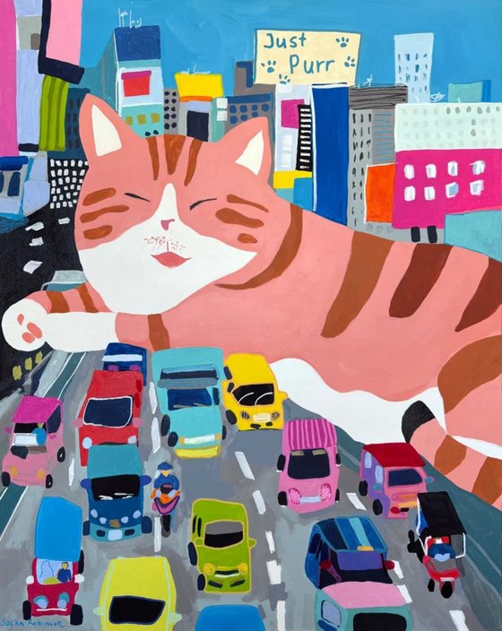 The Day Bangkok Stopped for a Giant Cat