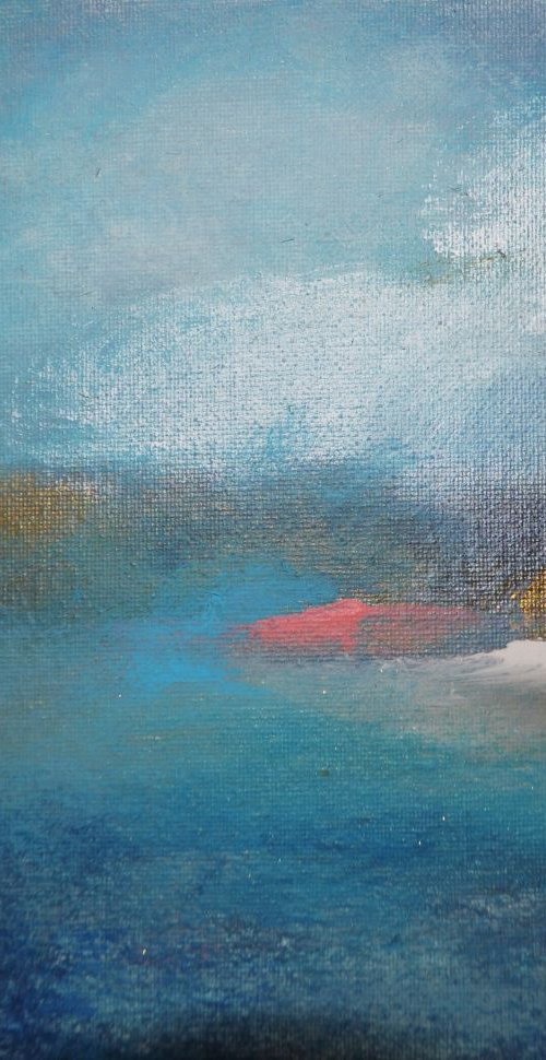 Landscape abstract "Forgotten love" gift for Alex by Henrieta Angel