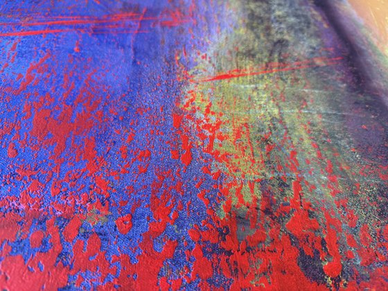 Between flame and blue