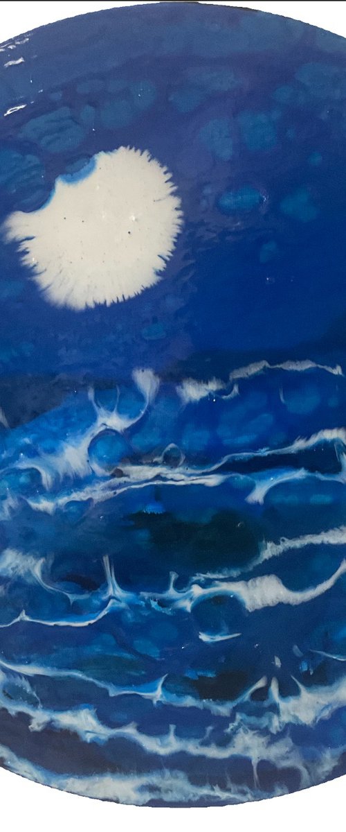 Oban Stormy seas by Gwendolyn Fleming