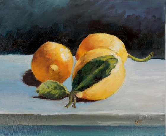 3 Lemons. Still life