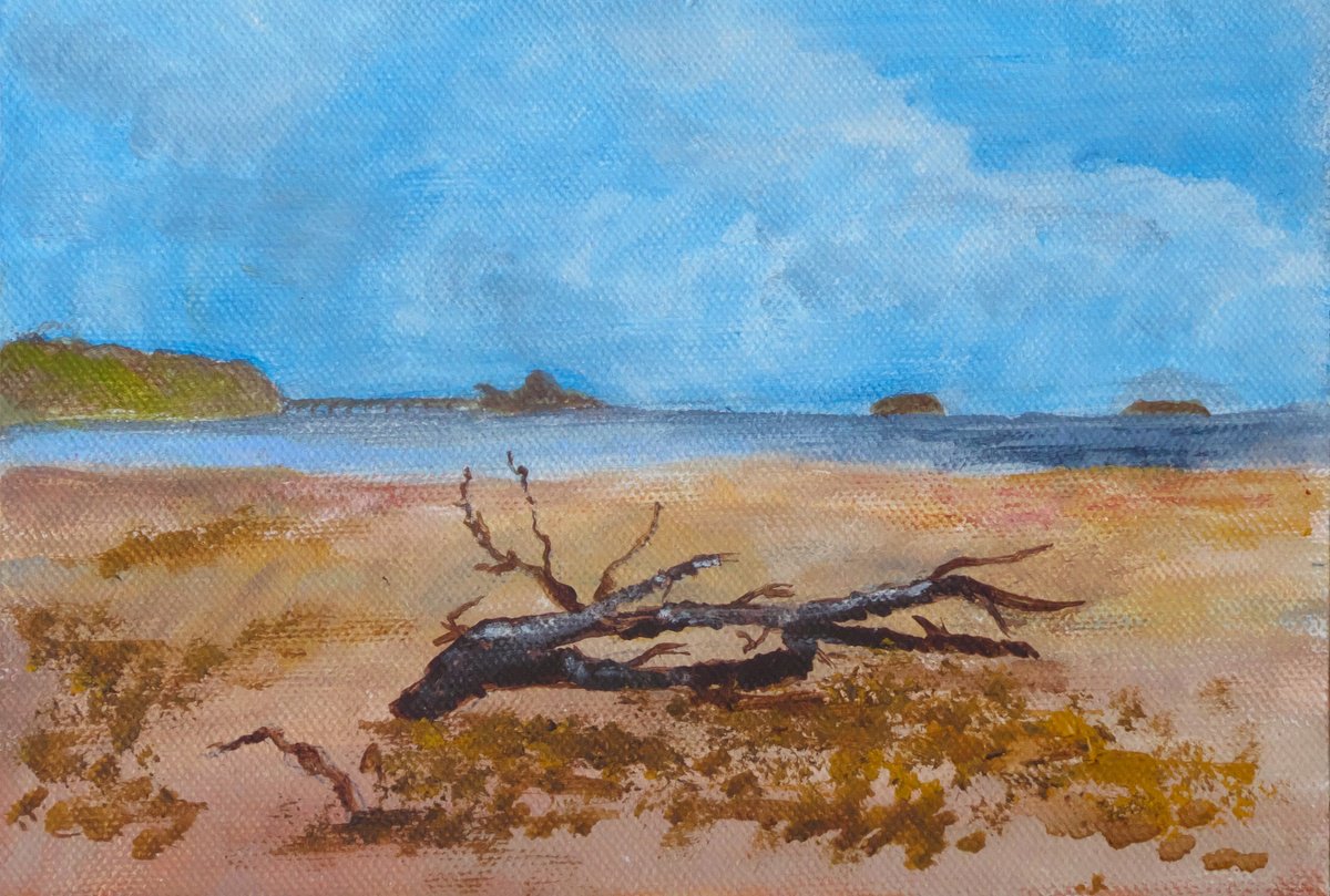 Impressionistic Landscape Acrylic Painting By Maddalena Pacini, 9 X 6", After The Storm2, Original Artwork