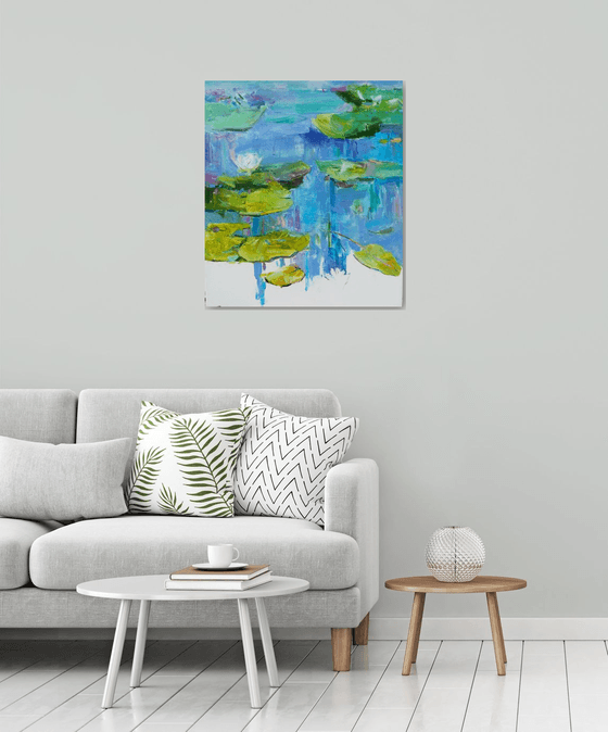 Water Lilies 80x70cm 2022