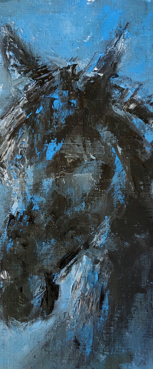Black Beauty in Blue by SBBoursot