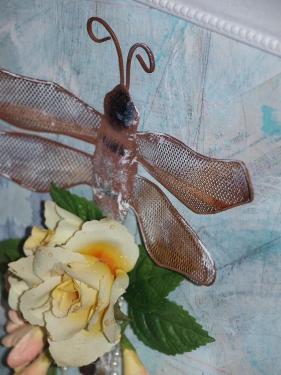 Dragonfly - Mixed Media by Kathy Morton Stanion