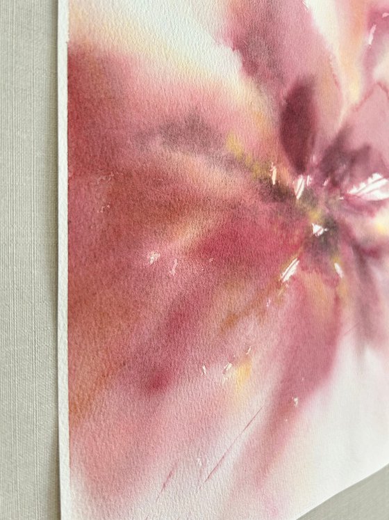 Pink abstract flower