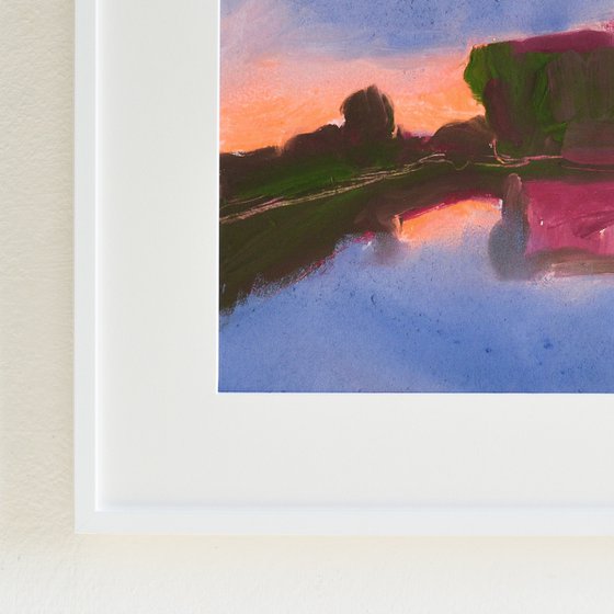 Sunset on the pond