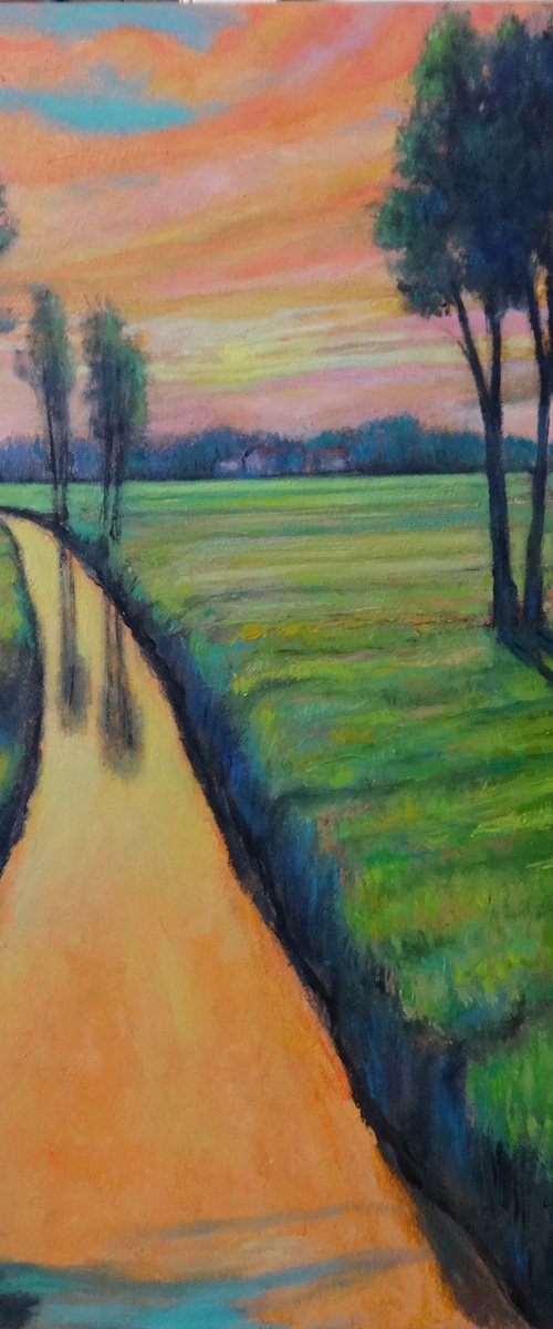 Ditch and trees by Massimiliano Ligabue