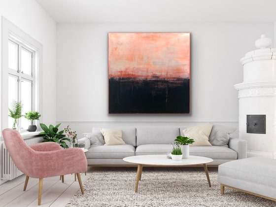 Pink Skies At Night (48x48in)