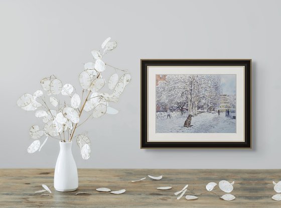 Snowy Day in Yerevan