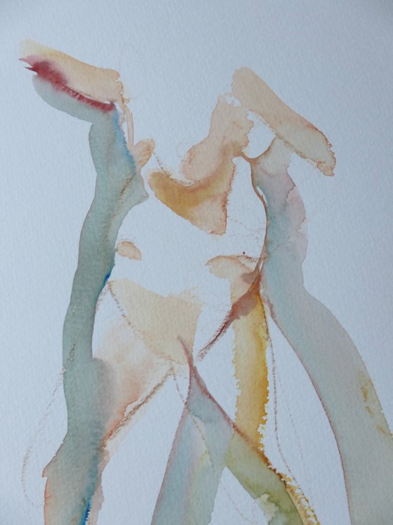 abstract female nude