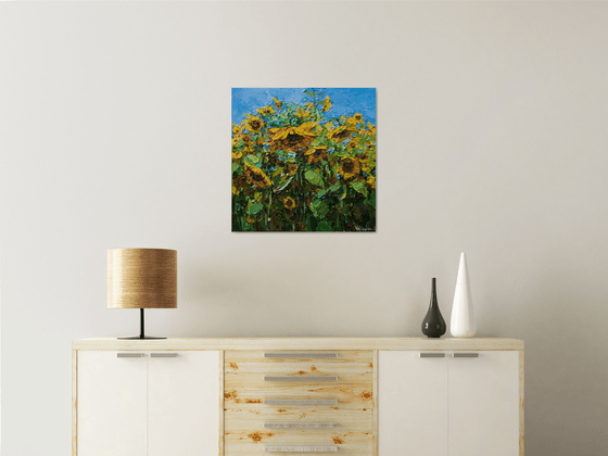 Sunflowers  Original Impasto Oil painting