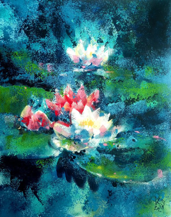 Lotuses on the pond Impression