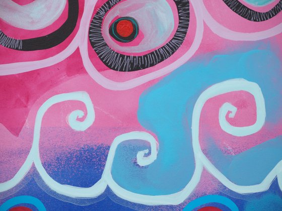 Happy summer ocean - abstract