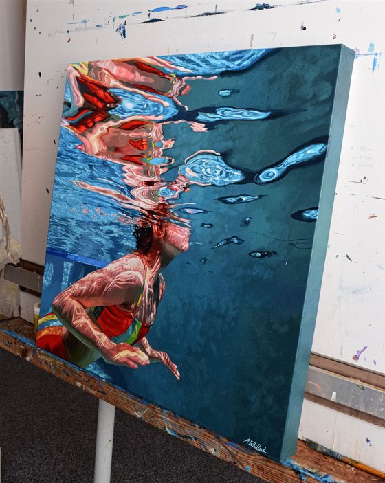 Solstice II - Swimming Painting