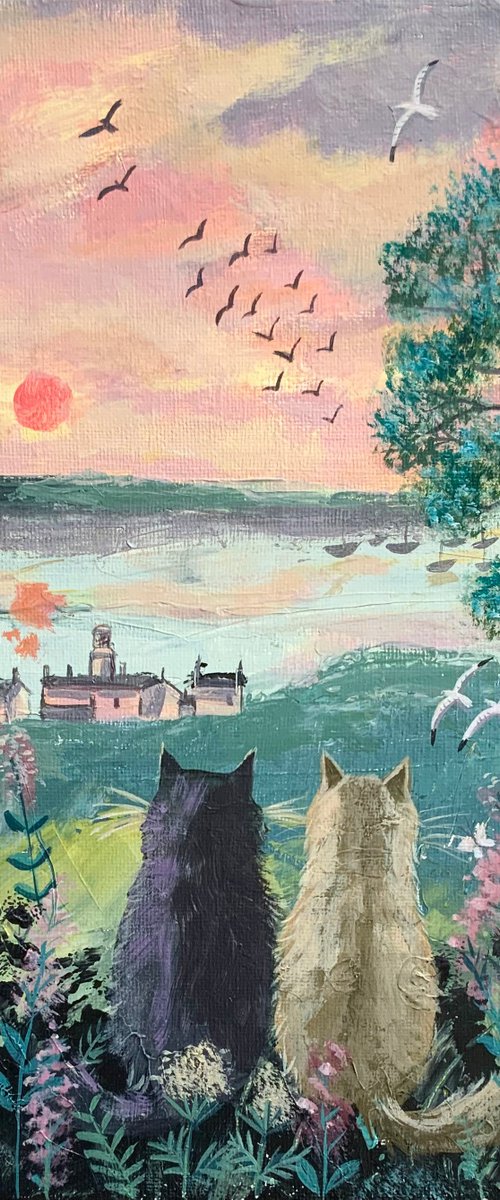 Coastal cats by Mary Stubberfield