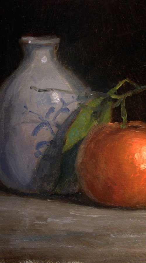 Clementines and Vase by Pascal Giroud