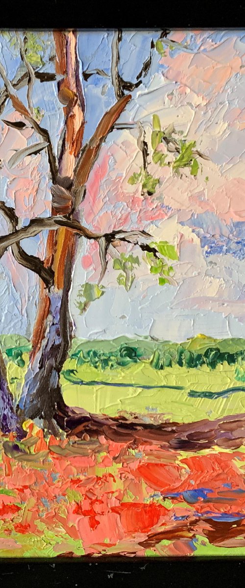 Landscape with the trees. by Vita Schagen