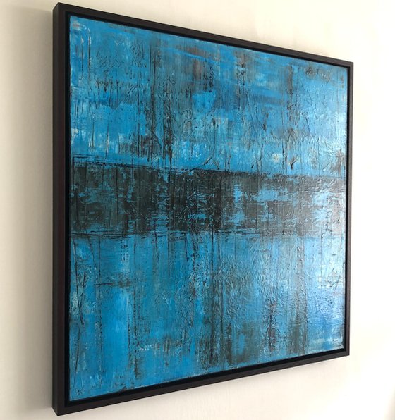 SANCTUARY IN BLUE 94 X 94 X 5CM