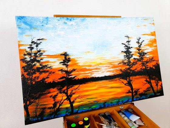 Sunset in the country 1