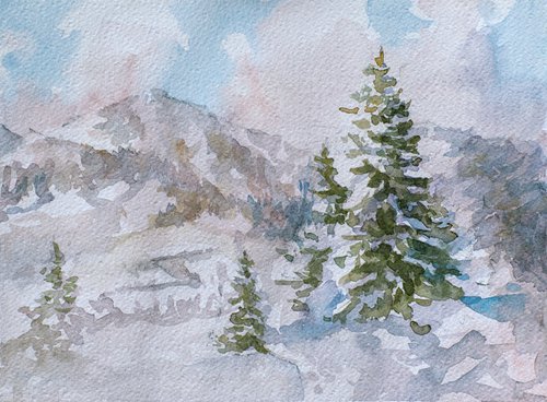 Winter in Mountain by Dejan Trajkovic