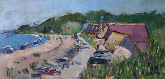 Houses at Climping Beach