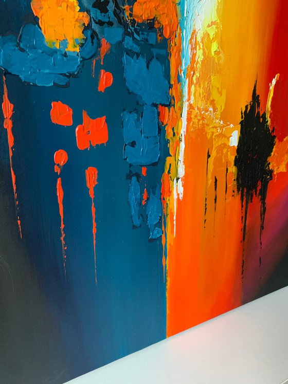 Vibrant Red black modern