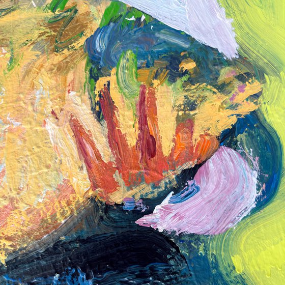 Self-Portrait with Fish