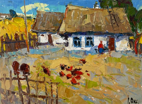 A busy courtyard