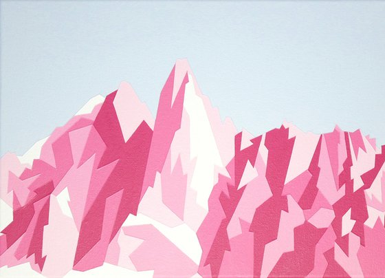 Aiguille du Dru mountain artwork