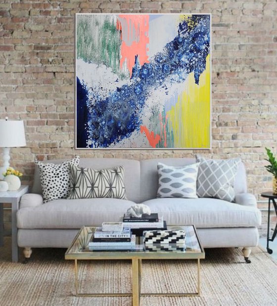 Abstract paintings MIX my desires, Free shipping