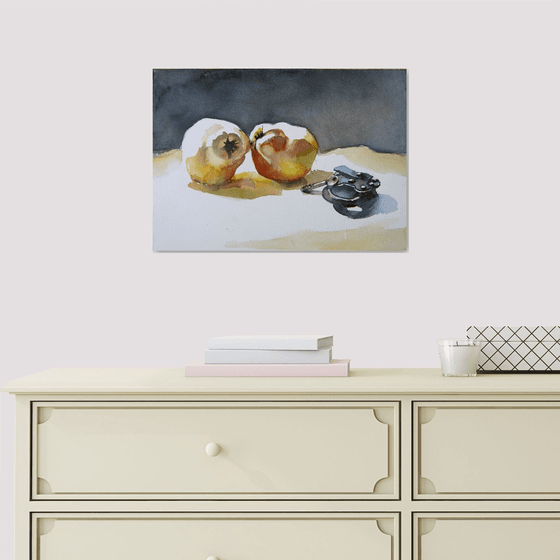 still life with quinces