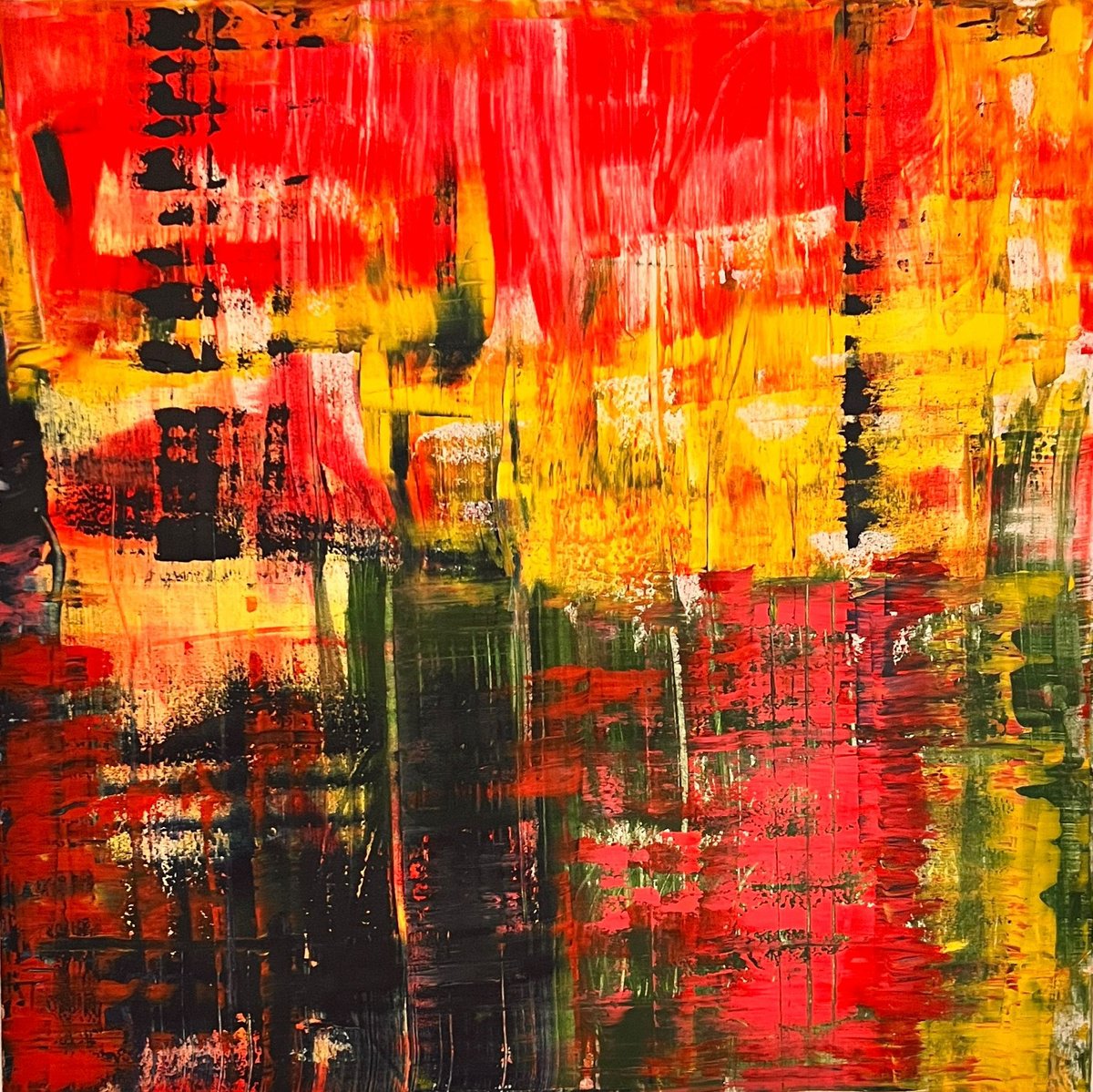  The Fire Inside By Shabs Beigh, 47 X 47, Artwork For Sale On Artfinder