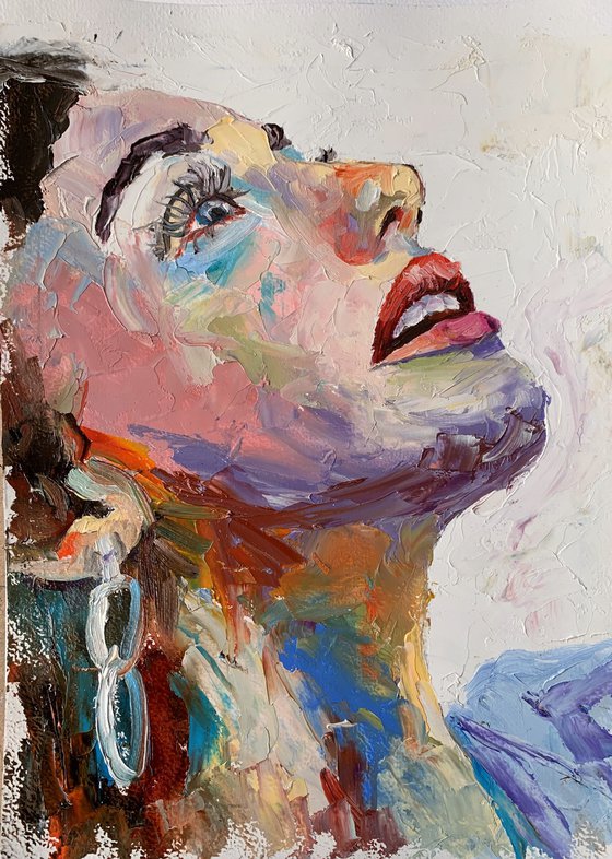 Abstract woman portrait.