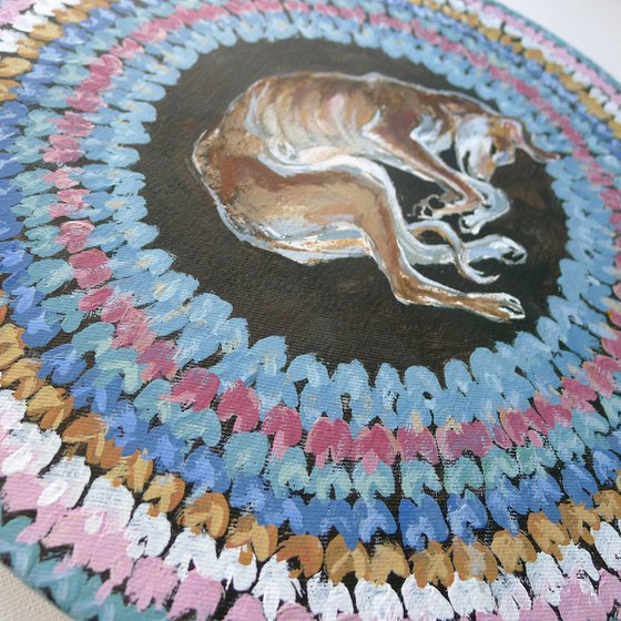 Rug with a Dog