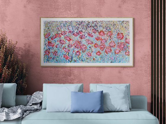 Cherry Red Poppy Meadow