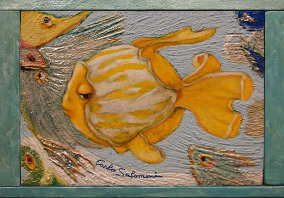 THE LEMON FISH , 2 -(framed).