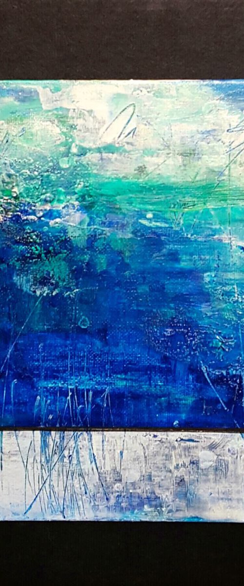 small abstract painting, gift by Laura Spring