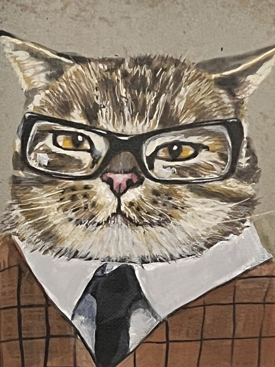 Cat Painting called 'Colin'