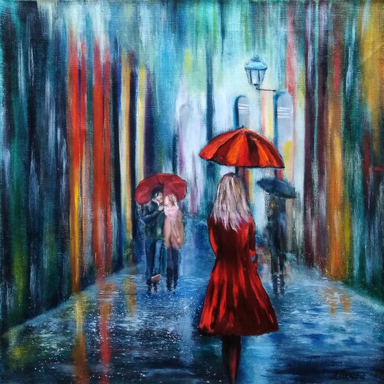 Girl with an umbrella