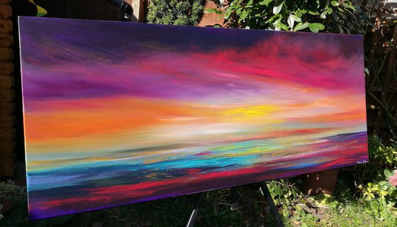 Revelation - Art, colourful, seascape, stunning, panoramic