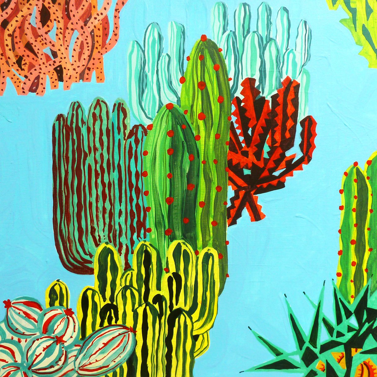 Cactus-Grancanaria-03 By Andre Baldet, 16 X 16, Artwork For Sale On Artfinder