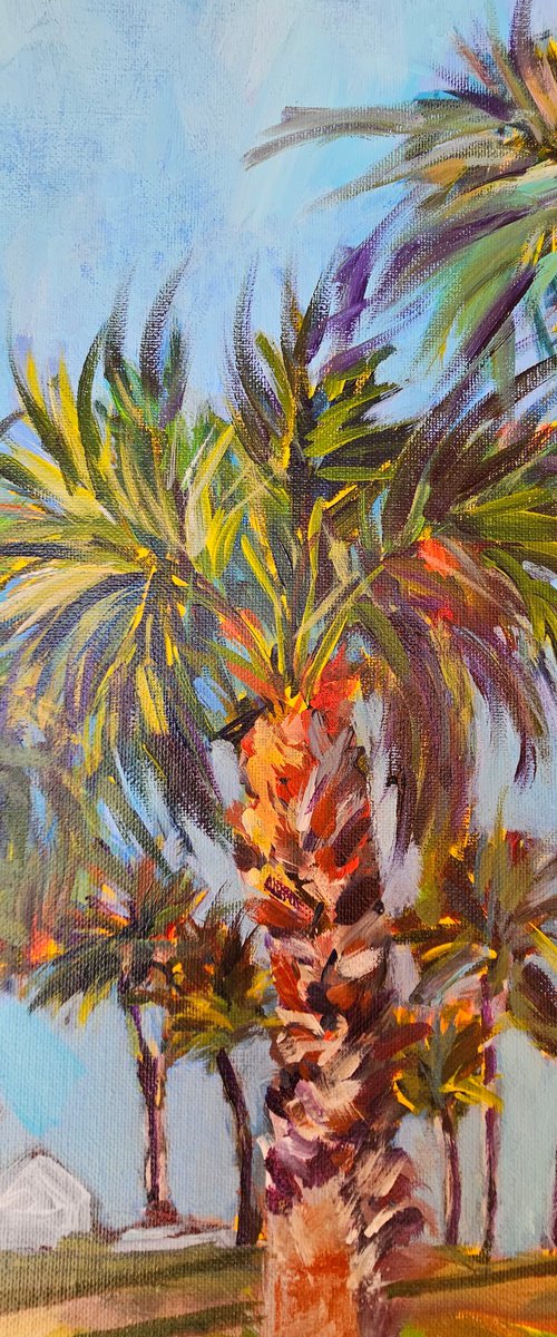 palm tree family by Silvia Flores Vitiello