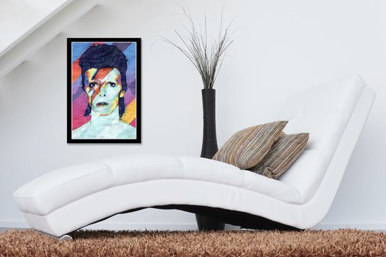 David Bowie Ziggy Stardust - Pop Art Modern Poster 1 Stylised Art
