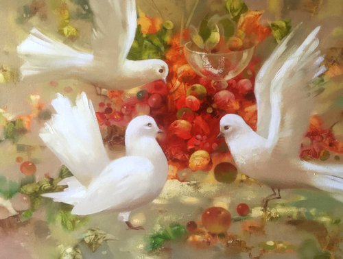 Pigeons by Anatolii Tarabаnov