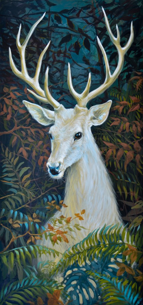 White Deer by Vladimir Ilievski