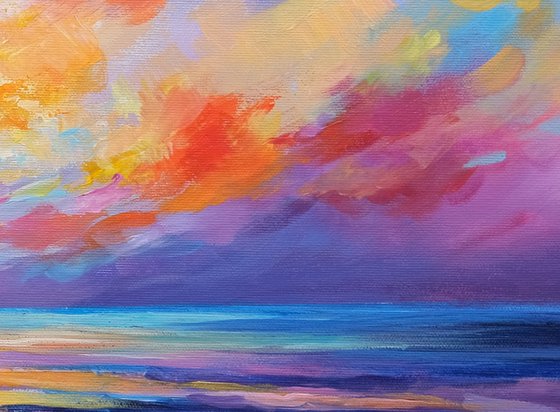 Colorful Sunset Seascape