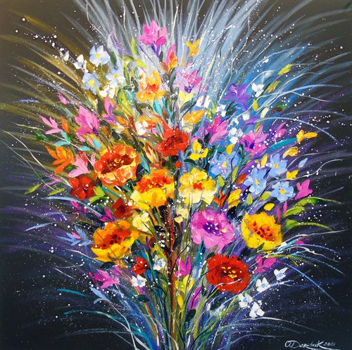 Bouquet of flowers for happiness by Olha Darchuk